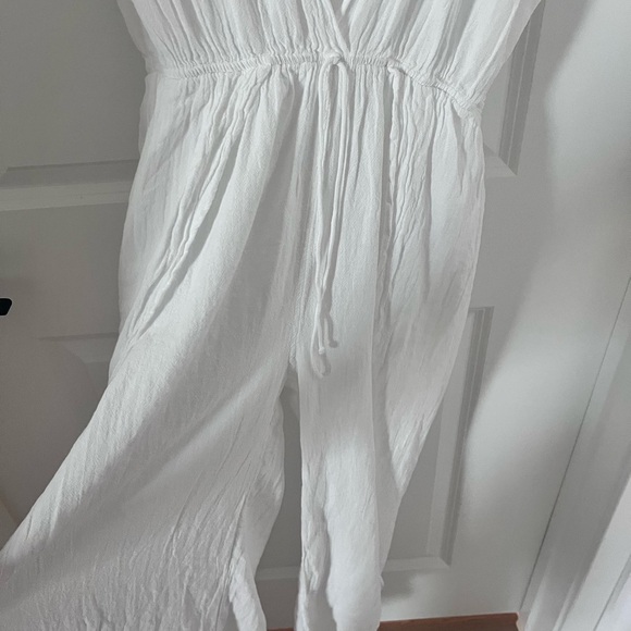 Seaspice White Cotton Coverup Jumpsuit Size Large - Picture 5 of 8